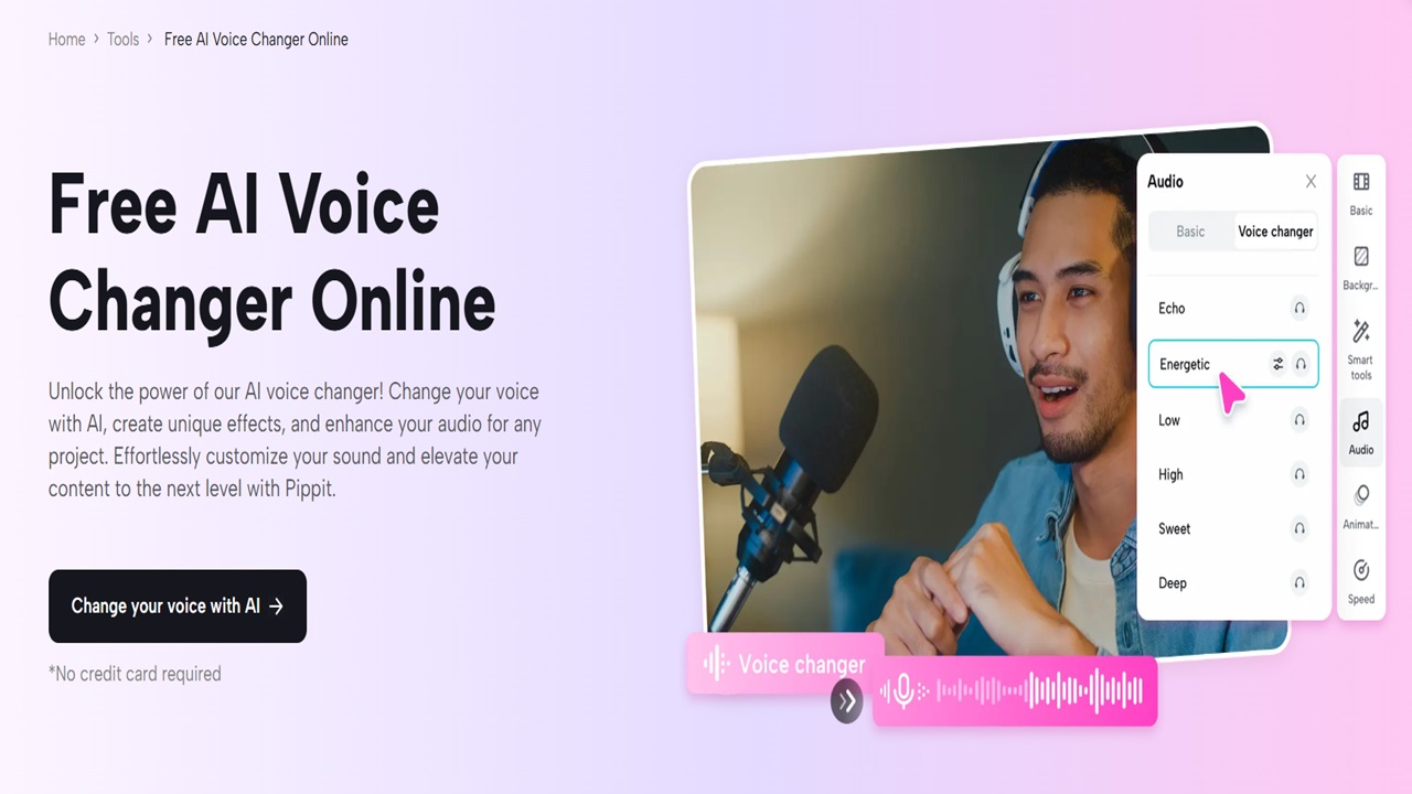 Real-Time AI Voice Changer from Pippit AI: Add Fun Elements to Your Pranks